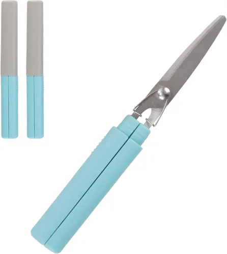 Miniatura 10 de Mini Pen Tijeras portátiles de seguridad de viaje – Gatito de jardín, gatito juguetón y cachorro de chef – 1 par cada uno
