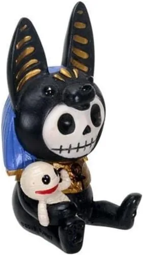 Miniatura 2 de SUMMIT COLLECTION Furrybones Anubis Esqueleto de la firma en disfraz egipcio con mamá amigo