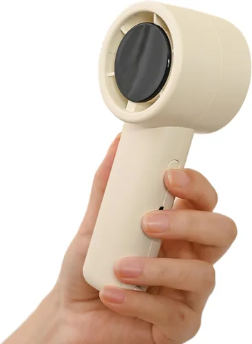 Miniatura 11 de Mini ventilador de mano turbo portátil, recargable, velocidad ajustable de 1 a 100 USB, ventilador de bolsillo de refrigeración USB, ligero