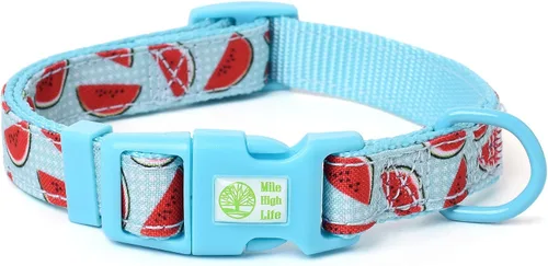 Miniatura 16 de Mile High Life Collares para perras hembras Lindo collar bandana Collares de tela de polialgodón suave para perros medianos Patrón de flores