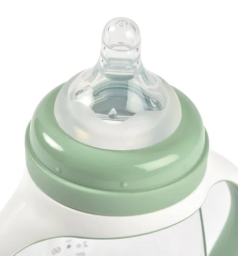 Miniatura 4 de BEABA - Vaso para beber 2 en 1 de transición para beber, antiderrames, incluye asas extraíbles, pezón de silicona para biberón y boquilla suave, 7