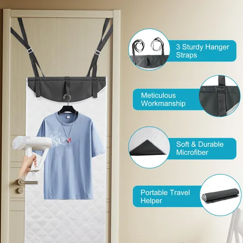 Miniatura 4 de Almohadilla de vapor sobre la puerta + guantes para soporte de vapor de mano para ropa, almohadilla de prensa de puerta para, alfombrilla de Guantes