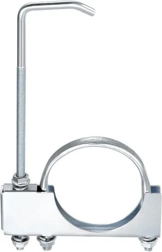 Abrazadera de escape universal de 2.5"-3" con colgador para silenciador trasero de Ford F150 y camión con tubo de escape de 2.5"-3"