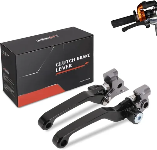 JFG RACING Palancas de embrague y freno plegables para moto de tierra, palancas de embrague desmontables para 125 150 250 300 350 450 500 SX XC EXC
