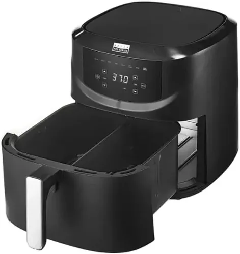 Miniatura 4 de Bella PRO - Freidora de aire con pantalla táctil de 8 cuartos de galón con cesta dividida, color negro mate