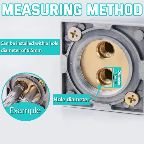 Miniatura 6 de Conector de grifo de cocina de baño de 24 pulgadas de longitud, línea de suministro de agua, acero trenzado duradero, líneas de agua fría