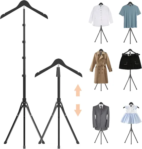 Miniatura 9 de Soporte de exhibición ajustable de camisa de 32 a 63 pulgadas, soporte de exhibición de ropa plegable, torso de maniquí para vendedores minoristas