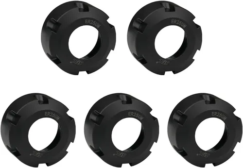 Miniatura 18 de ZAC ER32 Tuercas de sujeción 5 Uds. ER32-UM Tuercas de sujeción para mandril de fresado CNC, tornillo de rosca de torno M40x1.5