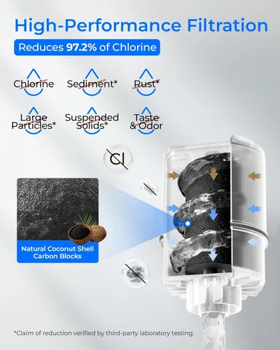 Miniatura 5 de Waterdrop C08B Filtro de agua para grifo, compatible con todos los sistemas de filtración de grifos PUR® PLUS, repuesto RF-3375®, certificado NSF