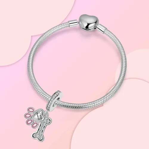 Miniatura 44 de Dije de girasol con diseño de estrella y luna y elefante para pulsera, collar de plata de ley 925, dijes de corazón de amor para mujer, regalo