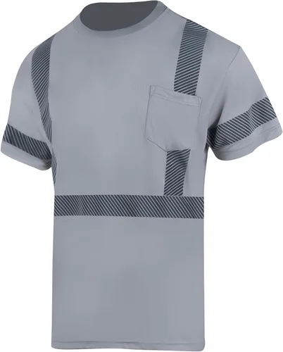Miniatura 8 de VENDACE Hi Vis - Camisetas de seguridad reflectantes para hombre, ANSI Clase 3, alta visibilidad, camiseta de trabajo de construcción (amarillo, XL)