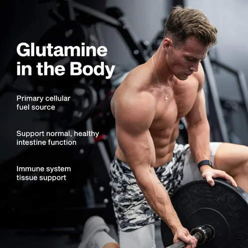 Miniatura 4 de Muscletech Glutamina, 100 % pura, L-Glutamina, suministro de 60 días, 10.65 oz.
