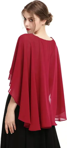 Miniatura 3 de Hotshawl Capelets para mujer, chales de gasa y envolturas para vestido de noche, capas de boda
