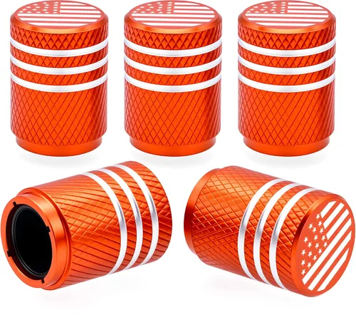 Miniatura 26 de 4 piezas tapones de válvula de neumático en forma de dados, cubiertas universales de válvula de neumático a prueba de polvo con núcleo de cobre
