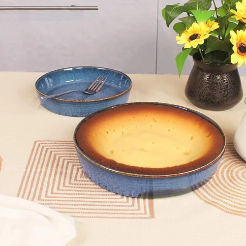 Miniatura 7 de Platos de porcelana para gratinar, aptos para microondas y horno, cazuelas, juego de platos gratinados para lasaña y zapateros, 17 onzas, 7.9