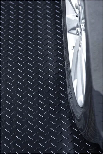 Miniatura 11 de RESILIA alfombra protectora para piso de garaje y tapete antideslizante - Tapetes de PVC con placa de diamante resistente al agua, derrames y Negro