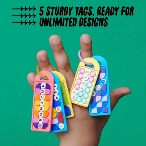 Miniatura 5 de LEGO DOTS - Paquete de etiquetas para bolsas - Mensajería 41949 Kit de manualidades personalizable; un juguete de actividad creativa para niños a