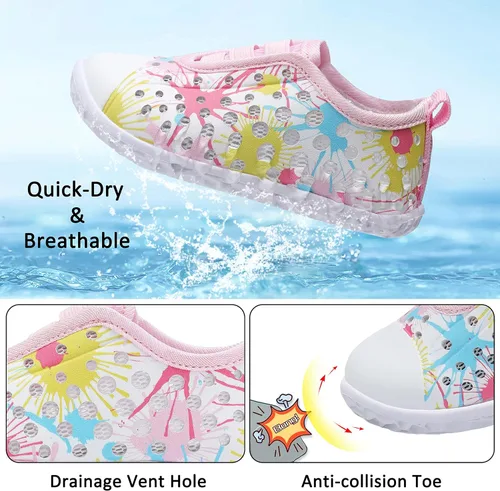 Miniatura 3 de Fires Zapatos de agua para niños y niñas, de secado rápido, transpirables, calcetines de agua descalzos para playa, natación, zapatos deportivos