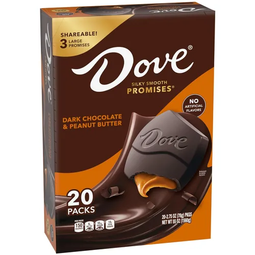 Miniatura 8 de DOVE Large PROMISES - Caramelo de chocolate con leche, 2.75 onzas (paquete de 20)