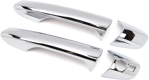 Miniatura 4 de Dreamseek 8 piezas de 4 manijas de puerta compatibles con Mercedes Benz CLA GLK GLA GLE B C E ML Clase X156 W166 W204 W212 W246 Exterior ABS Molding