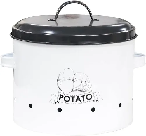 Miniatura 2 de SOTECH Juego de 3 contenedores de almacenamiento de papas y cebollas y ajos con tapa, organizador de despensa de cocina y conservador de verduras