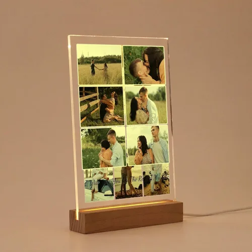 Miniatura 12 de MOIFAITYA - Placa de collage de fotos personalizada, marcos de fotos personalizados, regalos de fotos para el día de San Valentín, boda, él, pareja