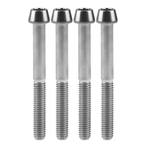 Miniatura 58 de Titanio Ti M6 x 10 16 18 20 25 30 35 40 45 50 55 60 2.559 in Allen - Tornillos hexagonales de 2.559 in, tornillos cónicos, paquete de 4