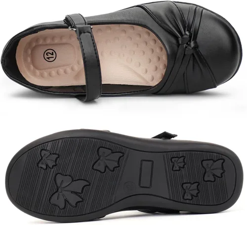 Miniatura 2 de Hawkwell Zapatos de vestir para uniforme escolar con correa para niña Mary Jane Flats