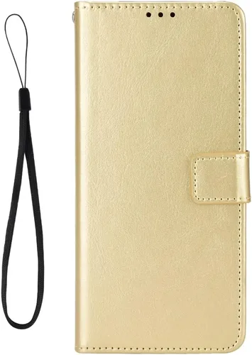Miniatura 3 de Funda para Honor X50i, funda de cuero con tapa para Honor X50i 5G CRT-AN00 Case Gold Oro