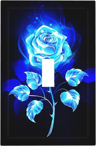 Miniatura 24 de Funky Retro Vintage 70s 60s Boho Hippie Hongo Botánico Floral 2 Gang Interruptor de luz de palanca doble Placa de pared Cubierta de toma de Planta