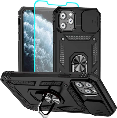 Miniatura 31 de Funda para iPhone 13, iPhone 13, [grado militar de 16 pies probada en caídas], anillo protector a prueba de golpes para iPhone 13, azul