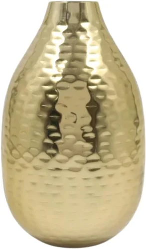 Miniatura 14 de Hosley 's Jarrón de metal martillado de 10 pulgadas de alto con acabado dorado - Regalo elegante para arreglos florales, bodas, eventos especiales