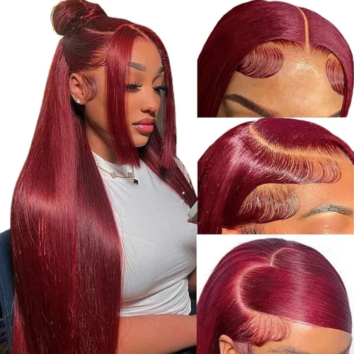 Miniatura 10 de Peluca de encaje frontal 613, cabello humano, 30 pulgadas, onda corporal, peluca frontal de encaje HD, rubia, predepilada, sin pegamento, densidad