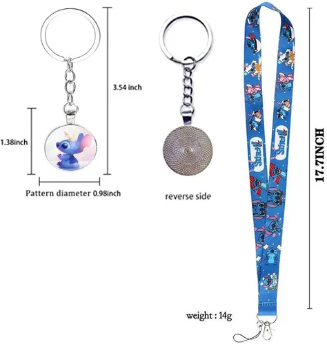 Miniatura 5 de Mejora tu estilo con nuestro juego de mercancía Stitch - Completo con bolsa de cordón, calcomanías, cordón, más, Style-1, Ajustable