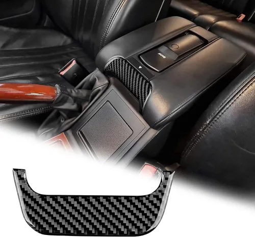 Miniatura 10 de AIRSPEED Para BMW M5 E39 Cubierta del marco de la caja del reposabrazos de la consola central, calcomanía de fibra de carbono accesorios interiores