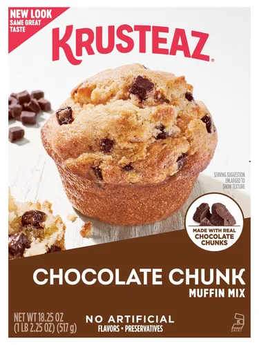 Miniatura 15 de Krusteaz Paquete Variado, Mezcla de Muffin con Remolino de Canela y Migas (21 oz), Mezcla de Muffin de Arándano Rojo y Naranja (18.6 oz), Mezcla