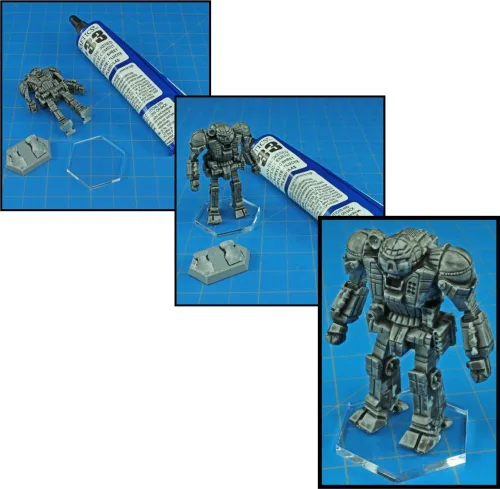 Miniatura 3 de LITKO - Bases redondas de 1 pulgada, compatible con D&D y Pathfinder, transparente de 0.118 in Set of 25 25mm — fits Medium creatures Sturdy