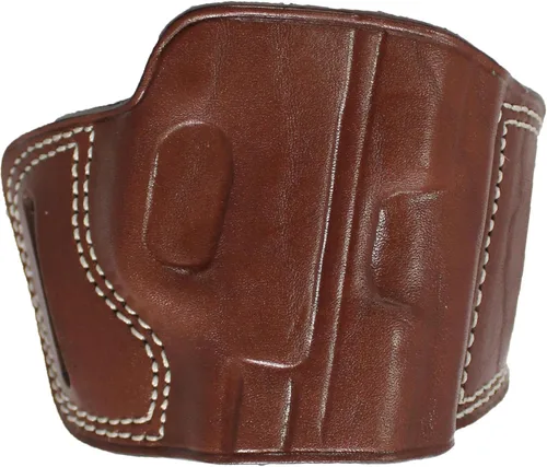 Miniatura 20 de YT HOBBY Funda para pistola de cuero hecha a mano con deslizamiento rápido en la cintura OWB Marrón - mano derecha