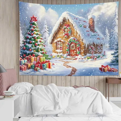 Miniatura 23 de HVEST Tapiz de mariposa para decoración de habitación, mariposas azules de fantasía en cielo estrellado, tapiz para colgar en la pared, tapiz negro