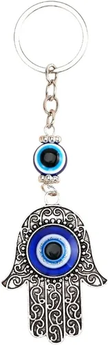 Miniatura 15 de Llavero de mano Hamsa de mal de ojo para llavero de coche, bolso de buena suerte, amuleto