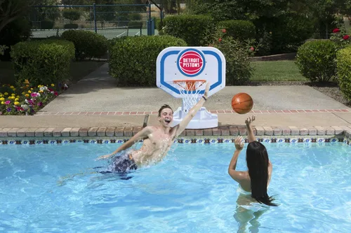 Miniatura 4 de Poolmaster 72908 Detroit Pistons NBA USA Juego de baloncesto junto a la piscina