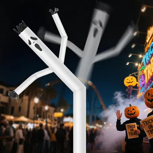 Miniatura 6 de Fantasma 20ft Air Puppet Dancer Inflable Waving Tube Man Attachment - Wacky Waving Dancing Tube Guy para promoción de negocios Publicidad