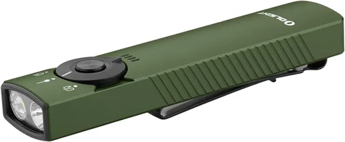 Miniatura 8 de OLIGHT Arkfeld Pro - Linterna plana recargable EDC con haz verde, combo UV y LED blanco, 1300 lúmenes, luces de bolsillo portátiles, triple fuente