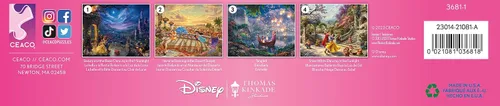 Miniatura 9 de Ceaco - 4 en 1 Multipaquete - Disney - Thomas Kinkade - (4) Rompecabezas de 500 piezas