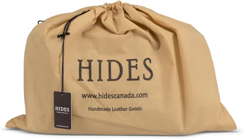 Miniatura 8 de HIDES Bolso bandolera de cuero de grano completo para computadora portátil, bandolera de viaje