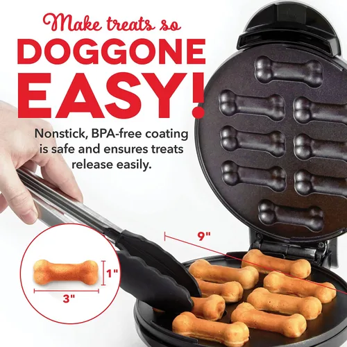 Miniatura 4 de Dash Express Dog Treat Maker - Golosinas DIY en Forma de Hueso - Regalos Personalizados para Perros - Fácil de Limpiar - 8 Huesos, Blanco