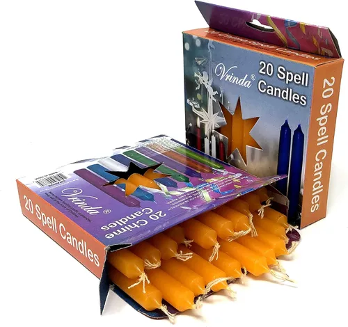 Miniatura 6 de Vrinda® Mini Chime Ritual Spell - Velas cónicas sin perfume de 4 pulgadas (surtido (paquete de 40)