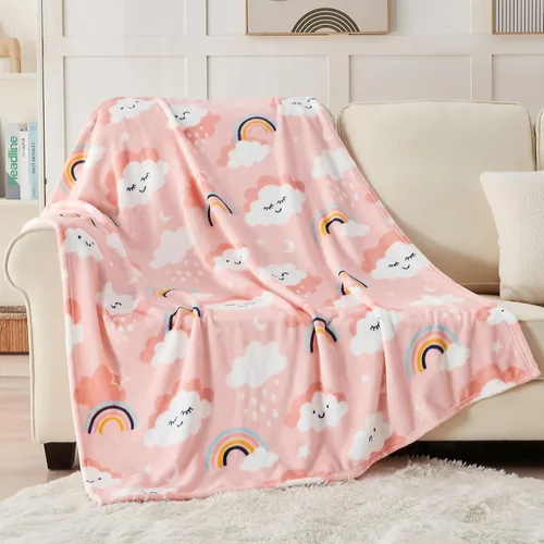 Miniatura 9 de SOCHOW Manta de Vellón con Diseño de Carro Camión Lindo para Niños y Niñas, Manta de Franela Suave Ligera Acogedora y Cálida para Cama de Niños