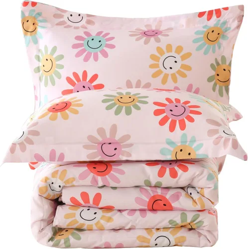Miniatura 20 de Juego de colcha Yibeizi para avión para niños, tamaño individual, ropa de cama estampada en camuflaje verde para niños con funda de almohada, juego