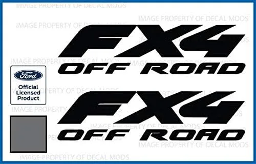 Miniatura 8 de FX4 Offroad - Adhesivos troquelados para Ford F250 F350 Super Duty (1997-2010), juego de 2 unidades, color negro brillante